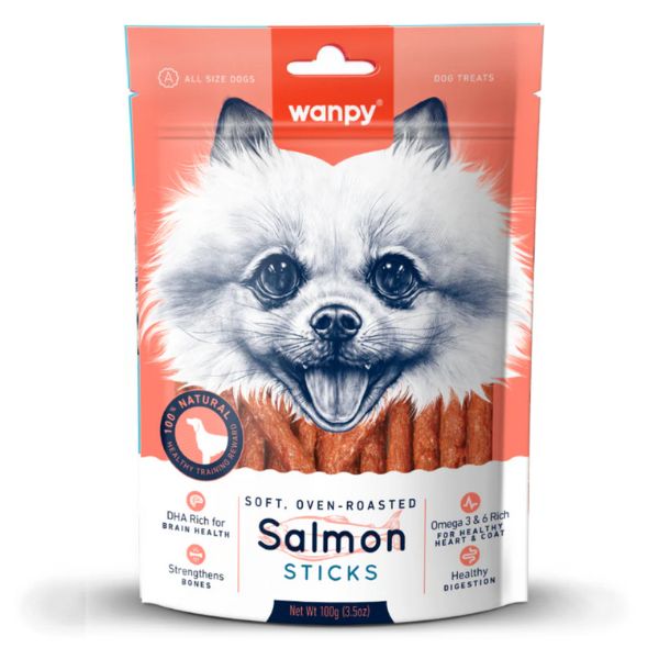 וונפי Wanpy מקלוני סלמון - 100 גרם