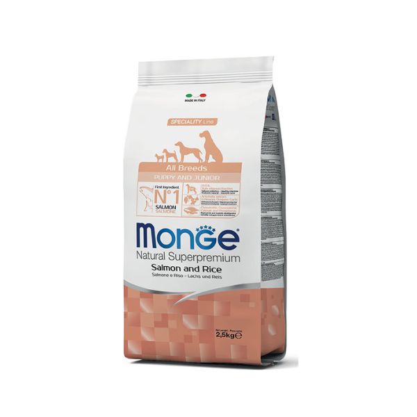 מונג' מיני גורים סלמון ואורז - 2.5 ק"ג