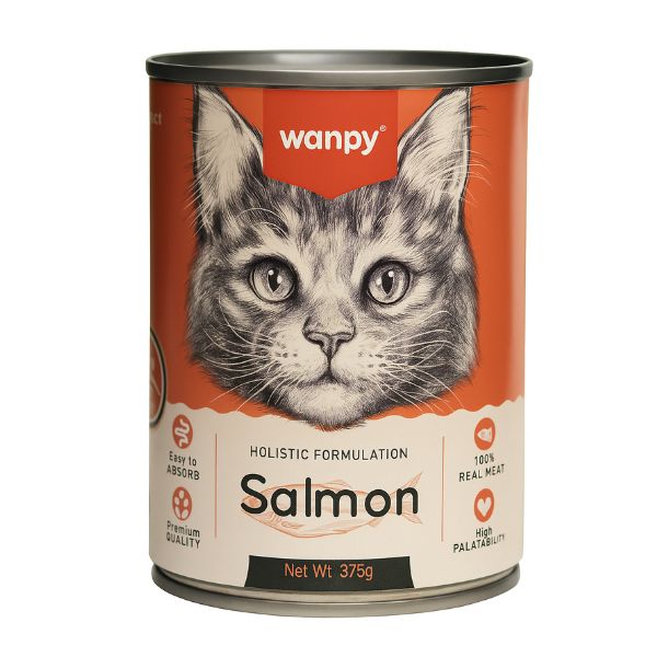 וונפי שימורים לחתולים פטה סלמון - 375 גרם