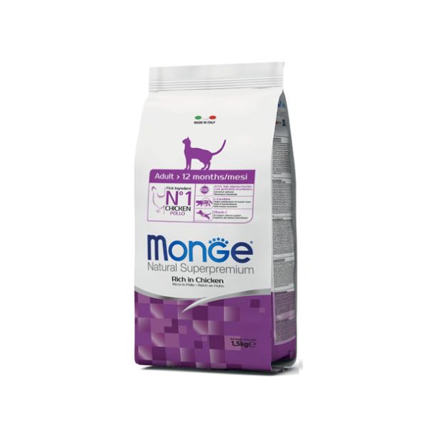 מונג חתולים אדולט עוף - 1.5 ק"ג