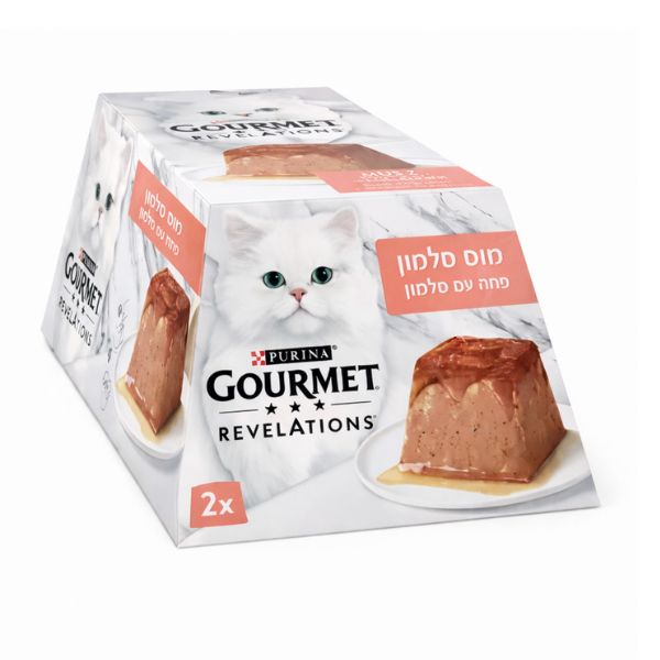 זוג פורינה גורמה REVELATIONS פטה סלמון עם רוטב עשיר - 57 גרם * 2