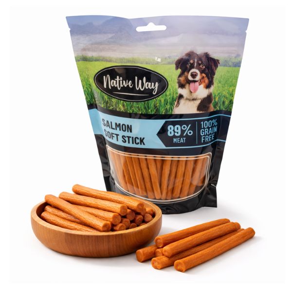 פטס פרוג'קט מקלות אריזת חסכון 500 גרם- סלמון