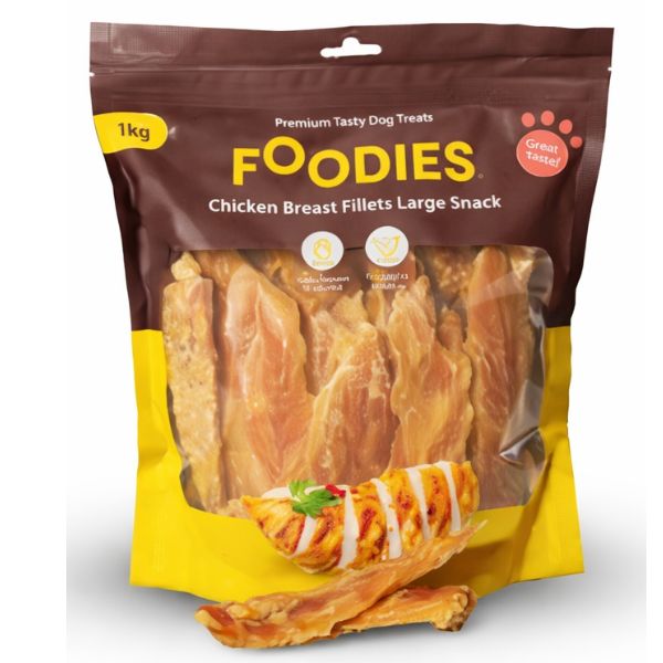 פודיס פילה עוף מיובש אריזת חסכון- 1 ק"ג