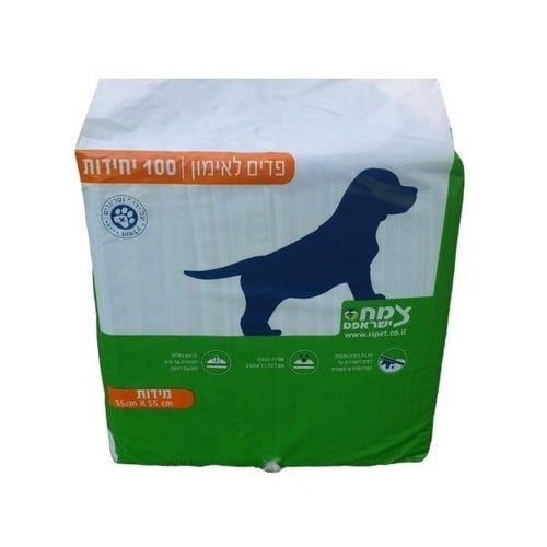 משטחי פדים לאילוף גורים לצרכים 100 יח'