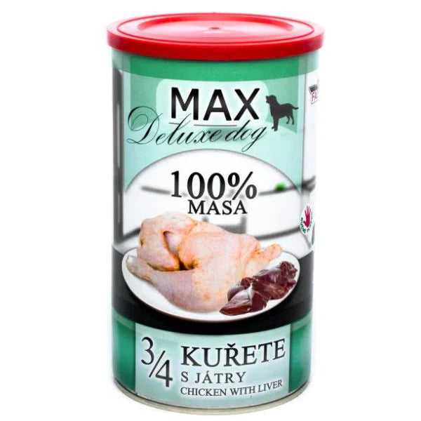 Falco Max מזון רטוב בשימורים עוף עם כבד - 1.2 ק"ג