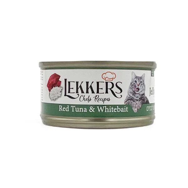 LEKKERS - מעדן חתולים טונה ודגיגים לבנים(26)- 85 גרם