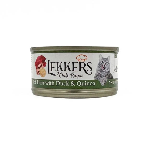 LEKKERS - מעדן חתולים ברווז וקינואה(28)- 85 גרם