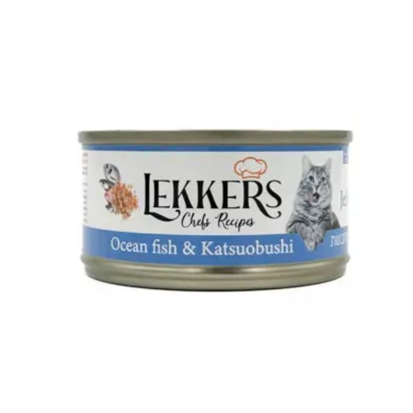 LEKKERS - מעדן חתולים דגי ים וטונה בוניטו (5) - 85 גרם