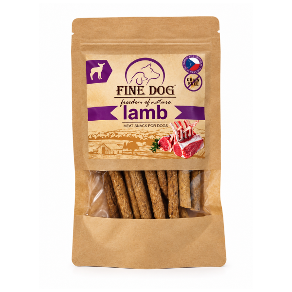FINE DOG חטיף מקל כבש ללא דגנים לכלב – 100% רכיבים טבעיים
