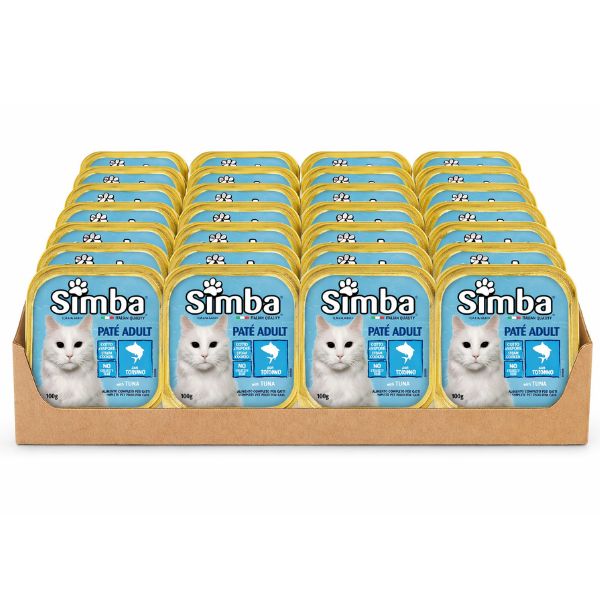 מגש סימבה מעדן פטה עם דג לחתולים 100 גרם* 32 יח