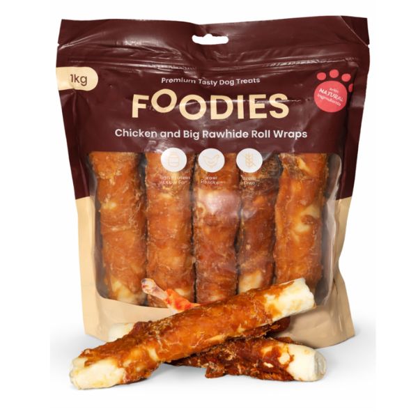 פודיס מקל לעיסה ג'מבו עוף אריזת חסכון- 1 ק"ג