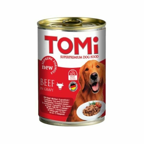 טומי לכלבים שימורים חתיכות ברוטב - 400 גרם