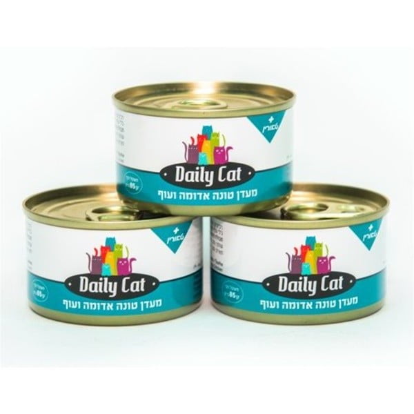 דייליקט מעדן טונה אדומה ועוף 85 גרם לחתולים