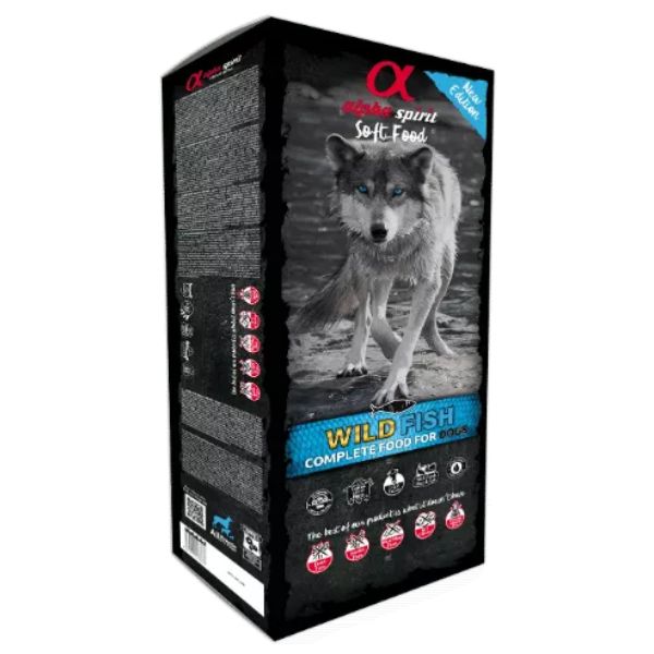 אלפא ספיריט מזון חצי לח מולטי פרוטאין דגי בר - 9 ק"ג