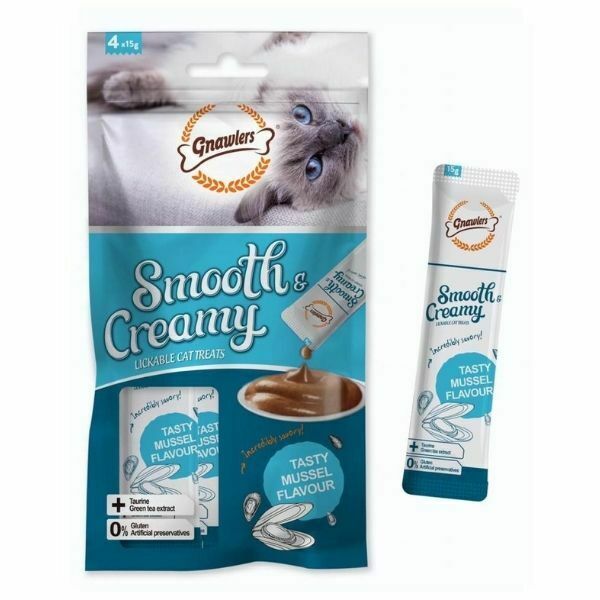 גנולרס קרם ליקוק לחתולים בטעם צדפות- 60 גרם