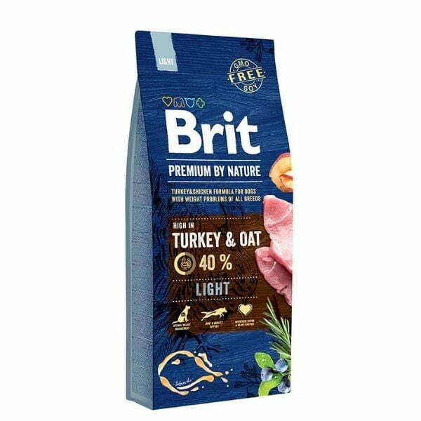 בריט לייט פרימיום הודו ושיבולת שועל 15 ק"ג