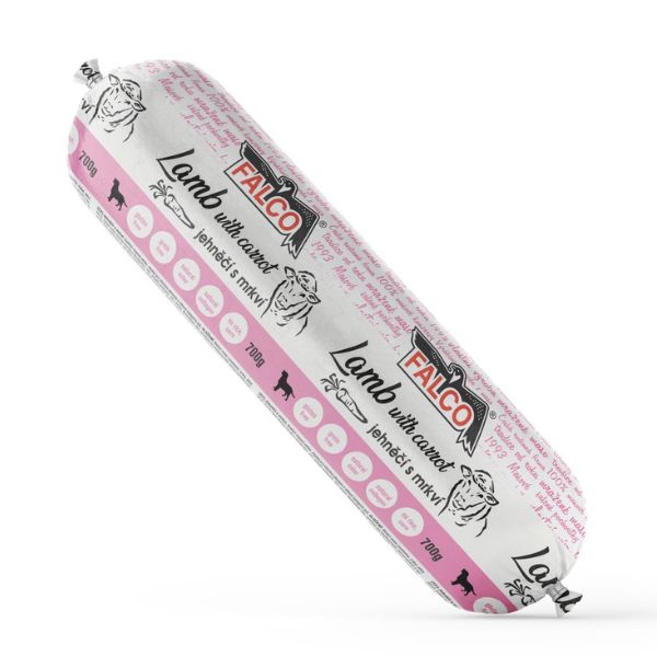 Falco נקניק 100% טבעי כבש בקר עוף וגזר - 700 גרם