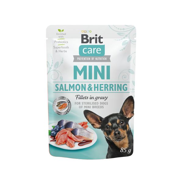 בריט קר מיני פאוץ חתיכות פילה ברוטב עם סלמון והרינג - 85 גרם