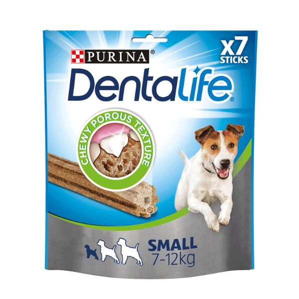 דנטלייף Dentalife חטיף דנטלי לכלבים קטנים 7-12 ק"ג- 7 יח'