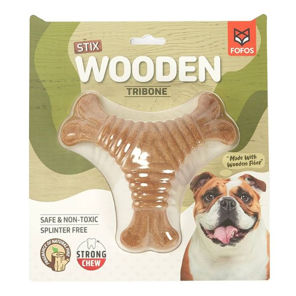 פופוס צעצוע לעיסה עץ בצורת משולש - FOFOS