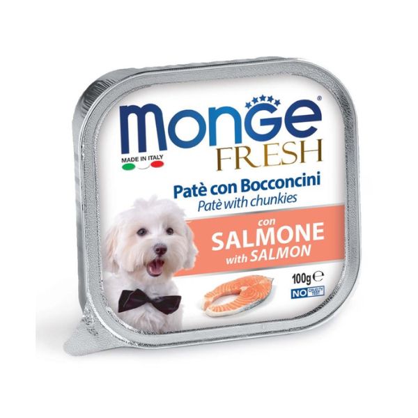 מונג' פרש מעדן פטה לכלבים סלמון - 100 גרם