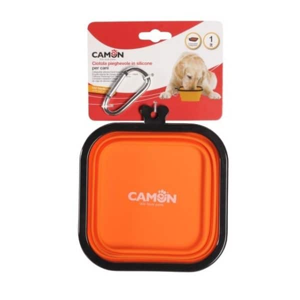 קערת סיליקון מרובעת מתקפלת לטיולים 1000 מ"ל