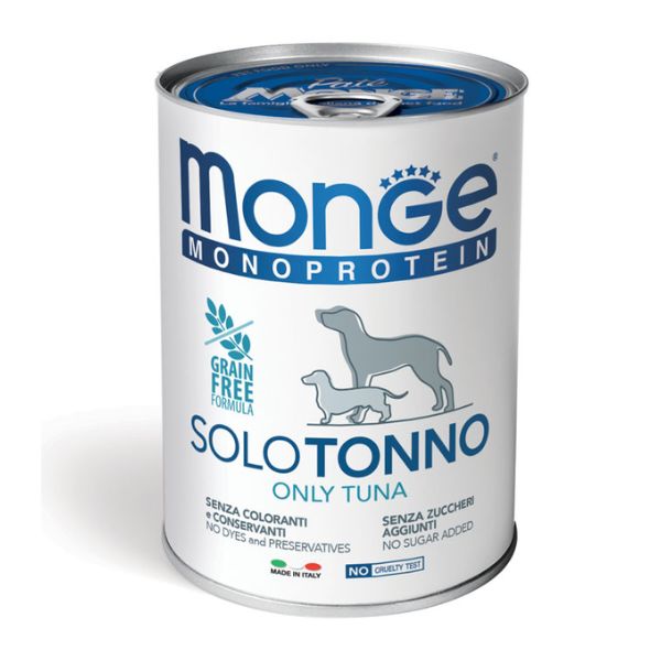 מונג' שימורים לכלבים מונו פרוטאין טונה - 400 גרם
