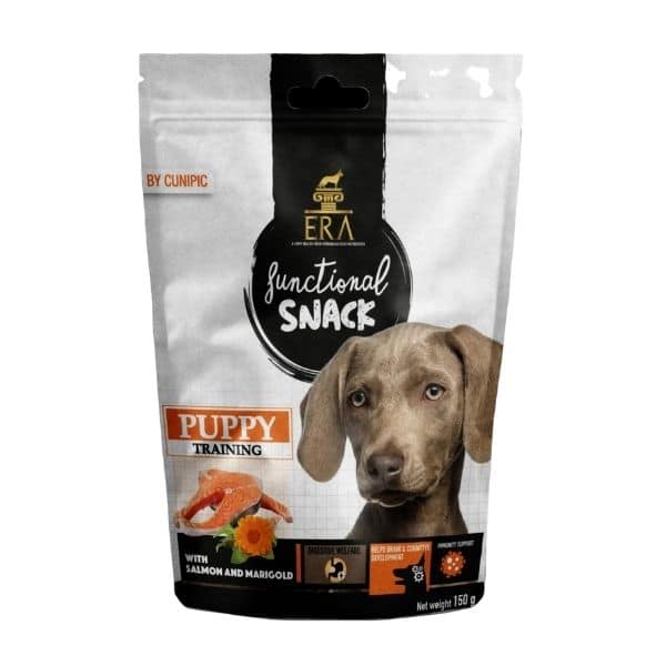 חטיף אילוף גורים ERA סלמון ומריגולד - 150 גרם