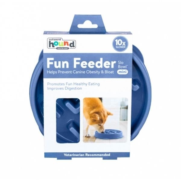 קערה להאכלה איטית  Outward Hound סגולה