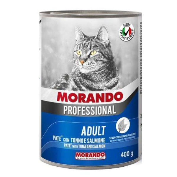 שימורים לחתול,Morando Professional, פטה טונה וסלמון 400 גר'