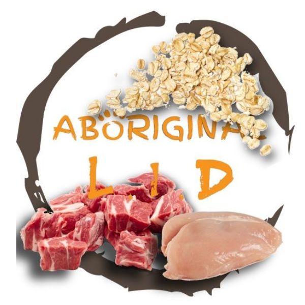 אבוריגנל LID לימיטד מזון טבעי קפוא לכלבים כבש ועוף בתוספת שיבולת - 5 ק"ג