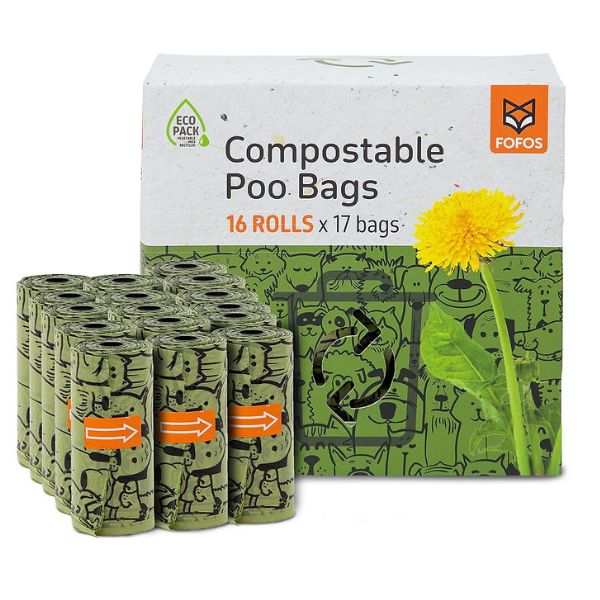 Fofos שקיות שקי קקי מתכלות - 16 יח'