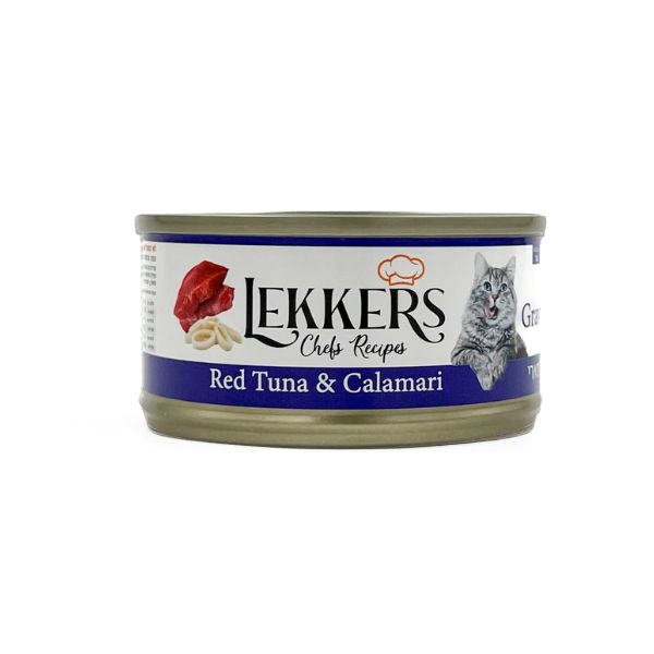 LEKKERS - מעדן חתולים טונה וקלמארי(19) - 85 גרם