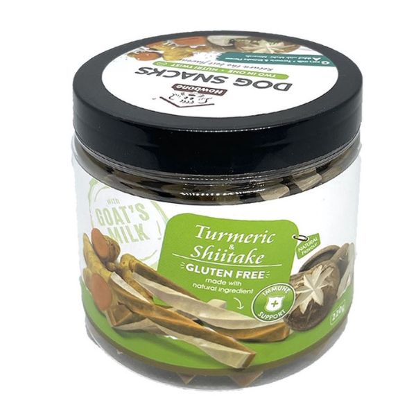 מקלות חלב עיזים HowBone - מועשר כורכום ופטריות שיטאקי - 220 גרם