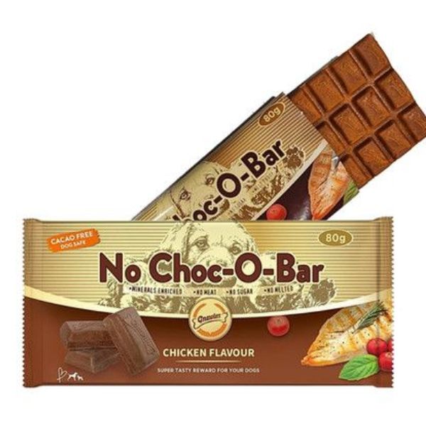 גנולרס חטיף לכלבים בצורת שוקולד בטעם עוף No Choc-O-Bar