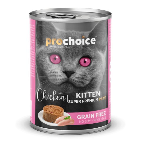 פרוצ'וייס שימורים לחתולים פטה עוף גורים - 400 גרם