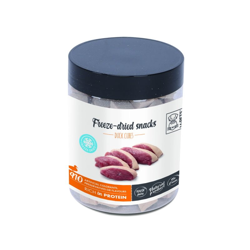 אמפט קוביות ברווז מיובשות בהקפאה - 30 גרם