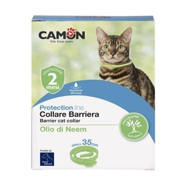 קולר הדברה טבעית לחתולים דוחה פרעושים וקרציות Camon
