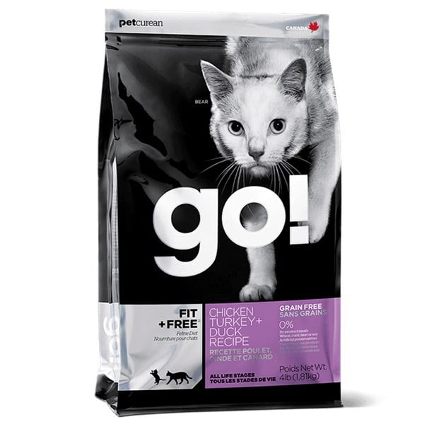 מזון חתולים גו פיט עוף הודו וברווז