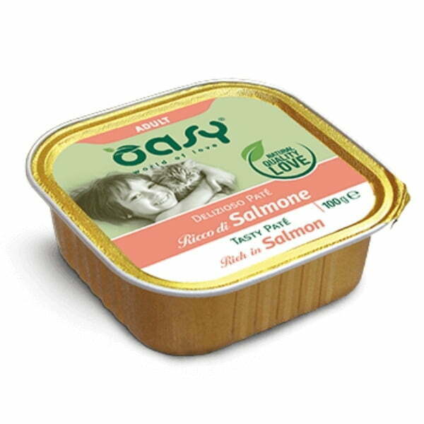 אואסי Oasy מעדן לחתולים 100 גרם - סלמון