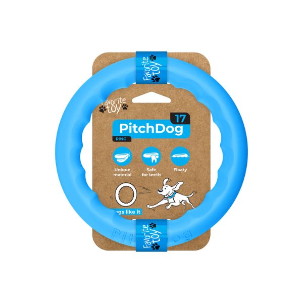 Pitch dog טבעת משחק ואימון לכלבים 17 ס"מ - מגוון צבעים