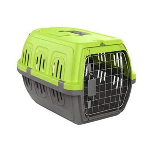 כלוב נשיאה קשיח לכלבים וחתולים 61X39X37 ס"מ - ירוק