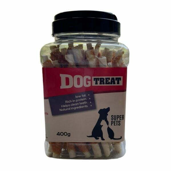 סופר פט מקל לעיסה עטוף עוף אריזת חסכון - 400 גרם