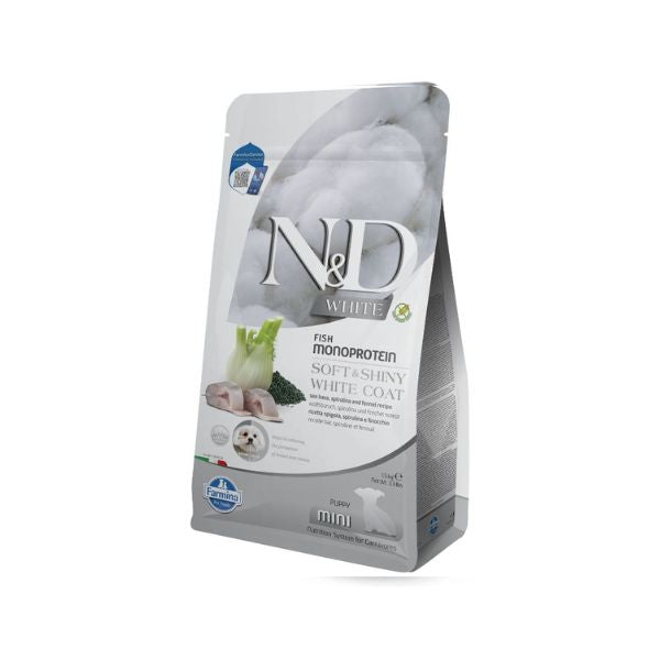 ND נטורל אנד דלישס דגים מיני כלב לבן *גורים* - 1.5 ק"ג