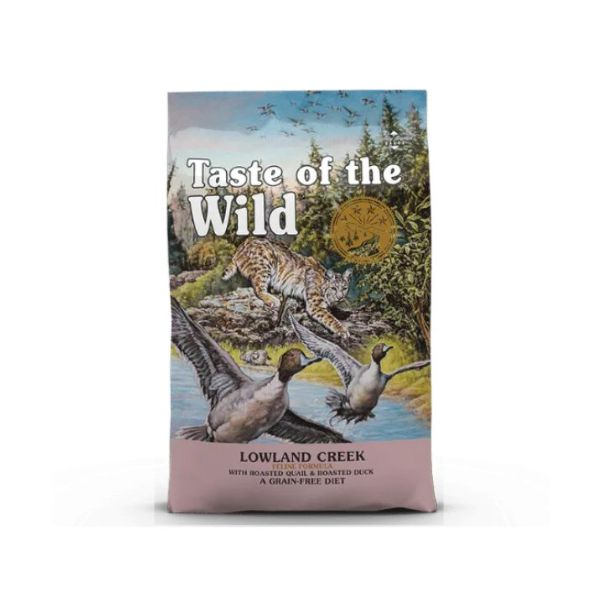 טייסט אוף דה ויילד חתולים לואולנד קריק שליו וברווז - 2 ק"ג