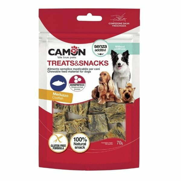 קמון חטיף קוביות 100% עור דג קוד 70 גרם