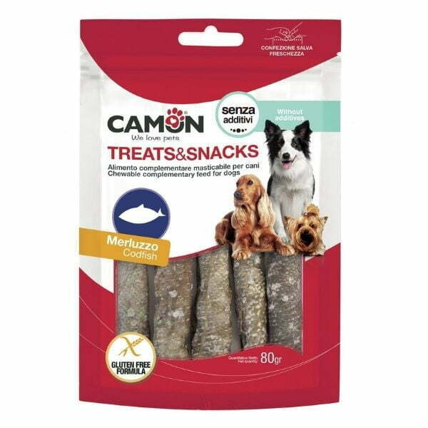 קמון חטיף גלילים 100% עור דג קוד 80 גרם