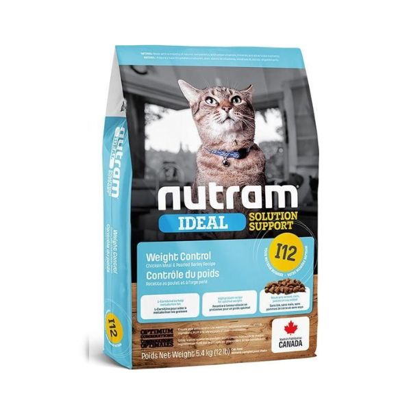 נוטרם i12 מזון חתולים לשמירה על משקל תקין - 5.4 ק"ג