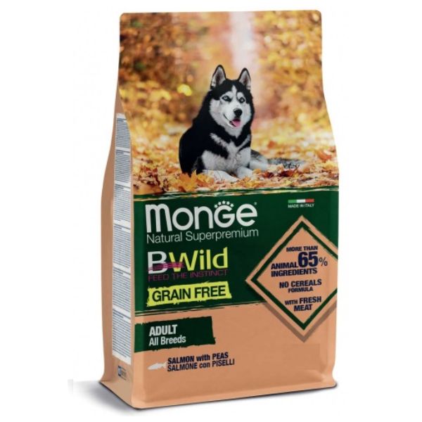 מונג' בי ויילד ללא דגנים סלמון - 12 ק"ג