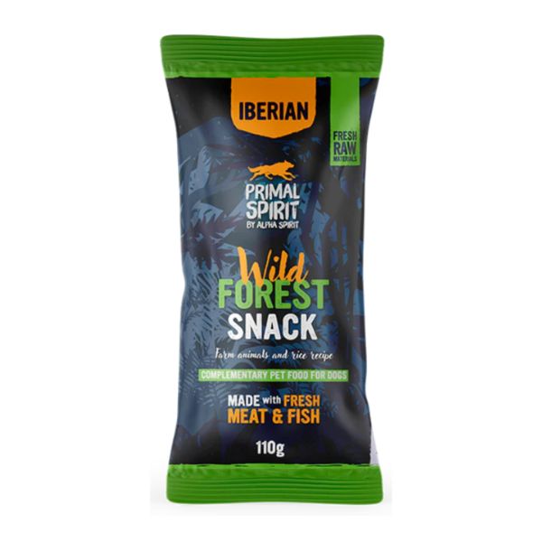 פרימל ספיריט Wild Forest חטיף אילוף חצי לח חזיר והודו - 110 גרם